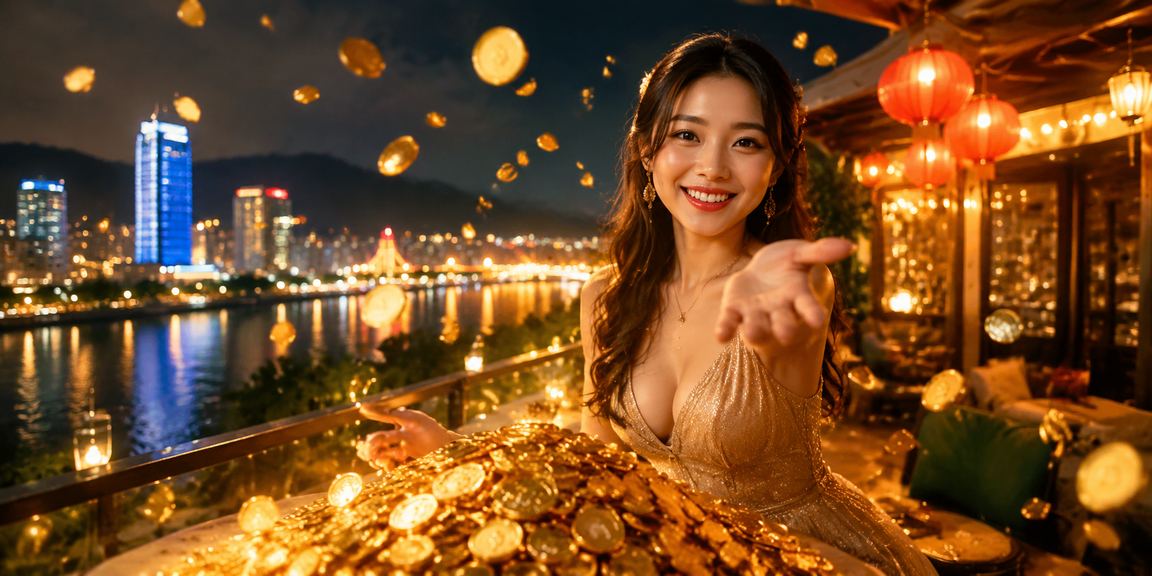 Trung tâm tài khoản d65 được minh họa trong khung cảnh chợ đêm Đà Nẵng
